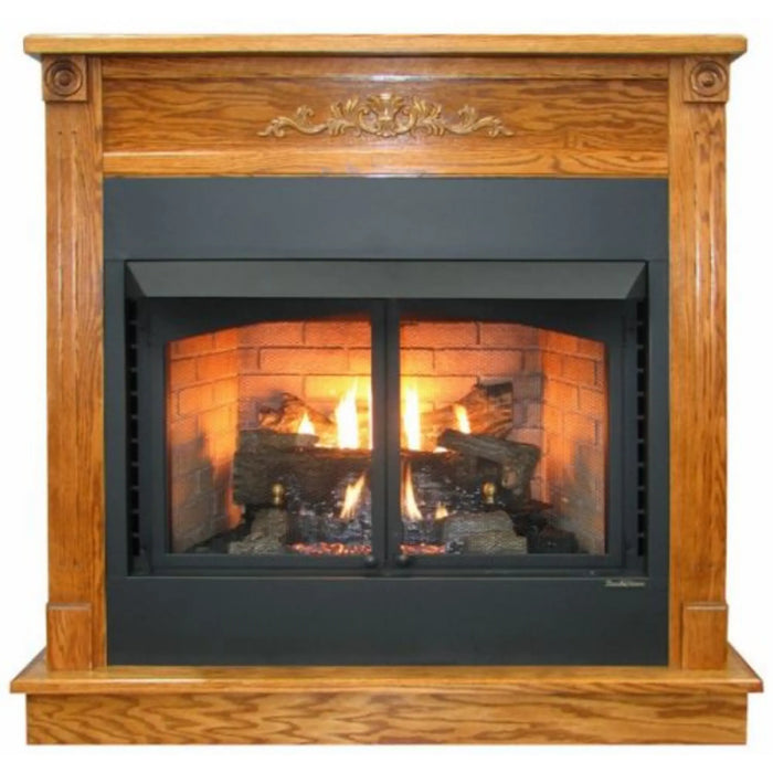 Buck Stove - Model 1127 Deluxe Mantel - Dark Oak