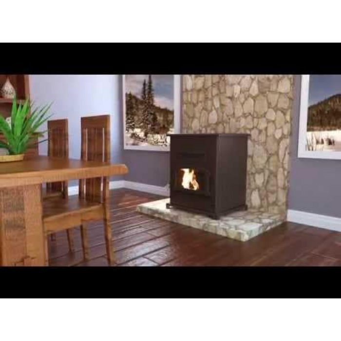 Breckwell - Model SP1000 Big E Pellet Stove with Blower - 47,000 BTU