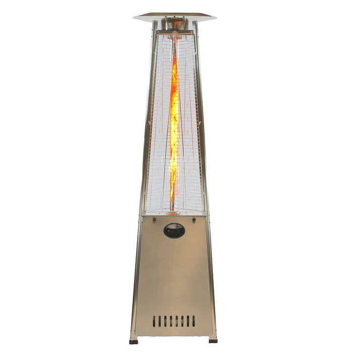 RADtec - 93" Pyramid Flame NG Patio Heater - Stainless Steel - 41,000 BTU