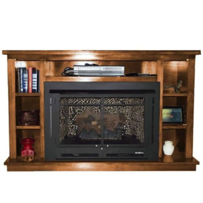 Buck Stove - Model 34 Manhattan Prestige Mantel - Leather