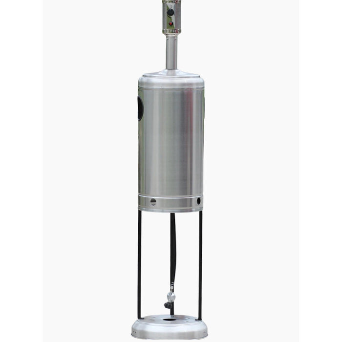 RADtec - 96" 40,000BTU Real Flame NG Patio Heater - Stainless Steel Finish