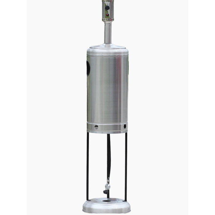 RADtec - 96" Real Flame Propane Patio Heater - Stainless Steel Finish - 40,000 BTU