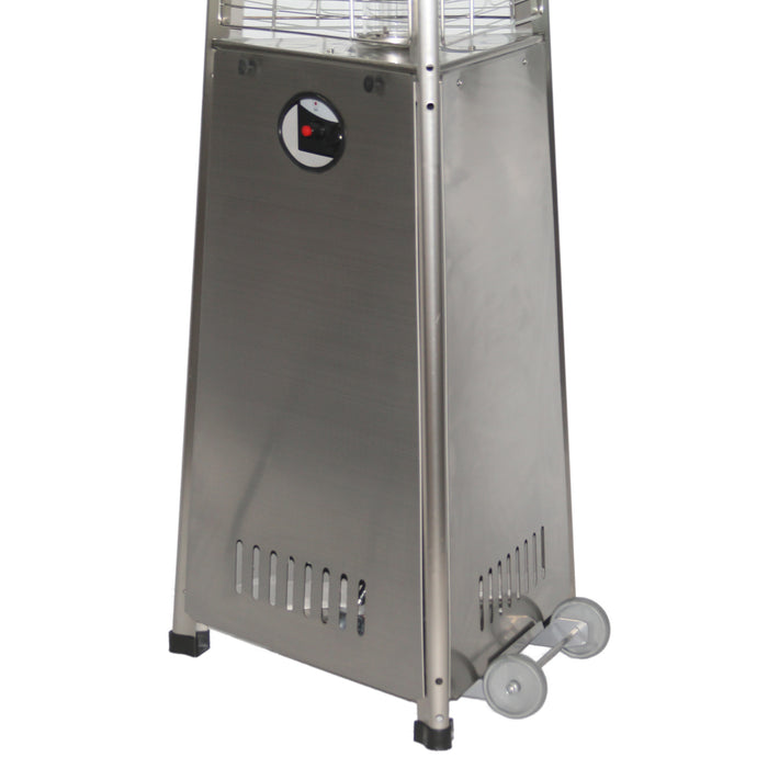 RADtec - PYR-SSP - 93" Pyramid Flame Propane Patio Heater - 41,000 BTU