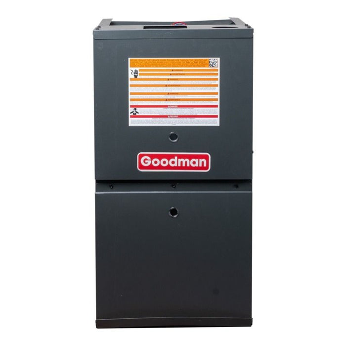 Goodman - 1.5 Ton/40,000 BTU 80% AFUE Gas Furnace and Air Conditioner System Low NOx - Horizontal - 13.4 SEER2 - R32