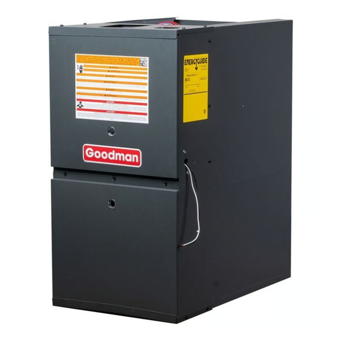 Goodman - 80,000 BTU 80% Gas Furnace - 21" Width - Upflow / Horizontal - Single Stage - 115V - R32