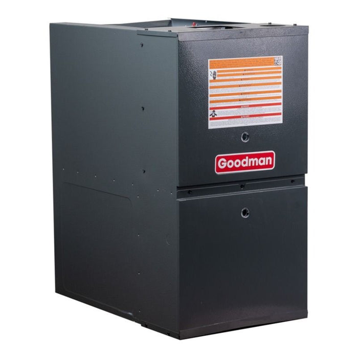 Goodman - 1.5 Ton/40,000 BTU 80% AFUE Gas Furnace and Air Conditioner System Low NOx - Horizontal - 13.4 SEER2 - R32