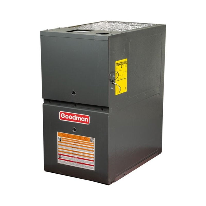 Goodman - 1.5 Ton/60,000 BTU 80% AFUE Gas Furnace and Air Conditioner System Low NOx - Horizontal - 13.4 SEER2 - R32