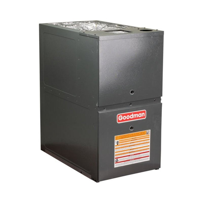 Goodman - 1.5 Ton/60,000 BTU 80% AFUE Gas Furnace and Air Conditioner System Low NOx - Horizontal - 13.4 SEER2 - R32