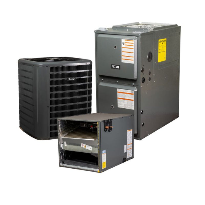 2 Ton 14.5 SEER2 96% AFUE 40,000 BTU Gas Furnace and R32 Air Conditioner System - Horizontal
