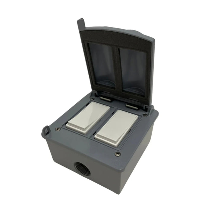 Bromic Heating - Manual Wall Switch 20 AMP 120-277V 2CH Outdoor Kit