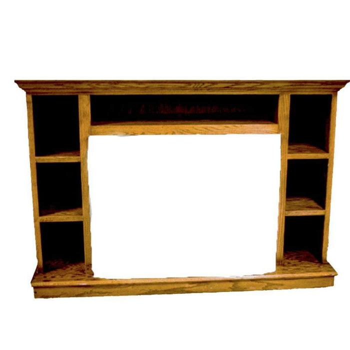 Buck Stove - Model 1127 Prestige Bookcase Mantel - Light Oak