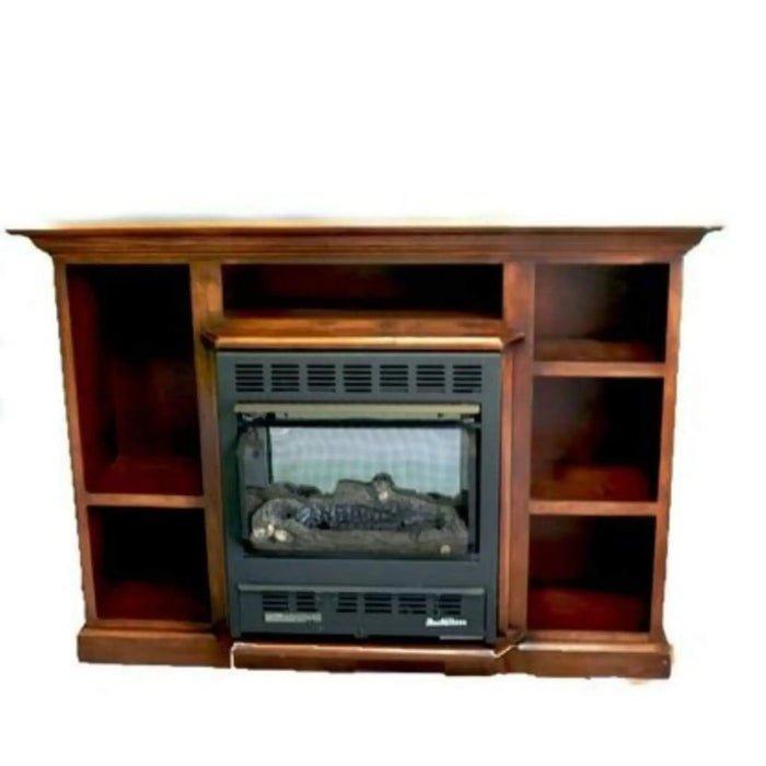 Buck Stove - Model 34 Prestige Bookcase Mantel - Cherry