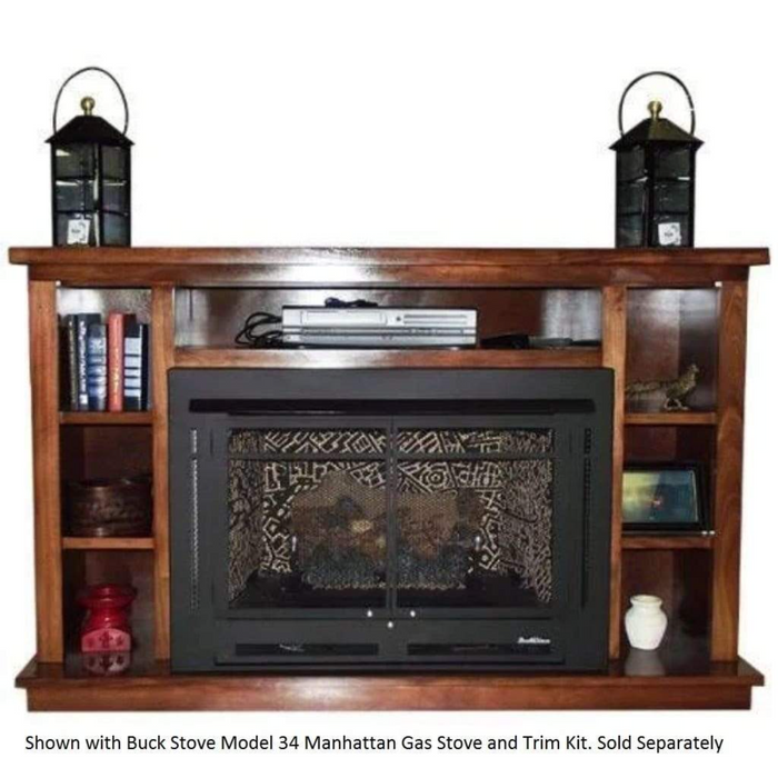 Buck Stove - Model 34 Manhattan Prestige Mantel - Cherry