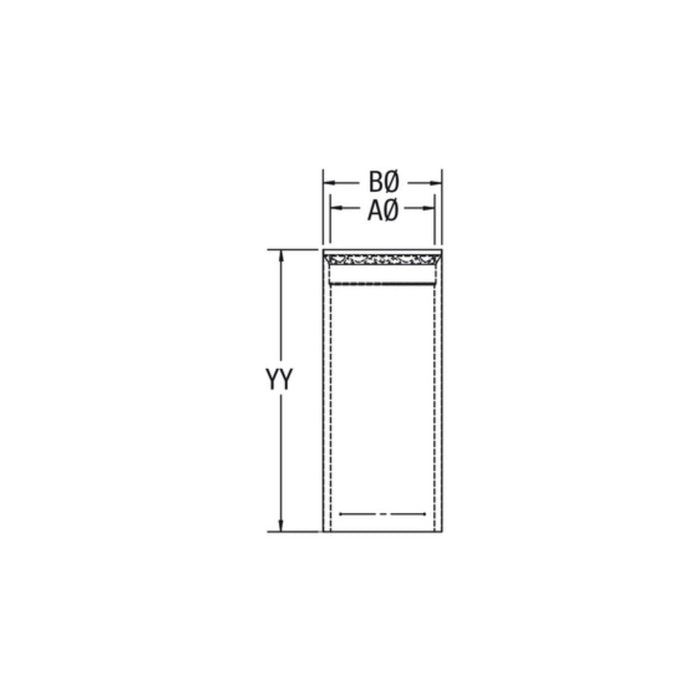 Drolet - 6" X 12"L Vortex Double Wall Black Pipe