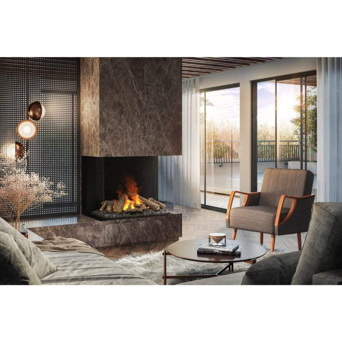 Dimplex - Faber e-MatriX 39" Three-Sided Bay View Built-in Water Vapor Electric Fireplace