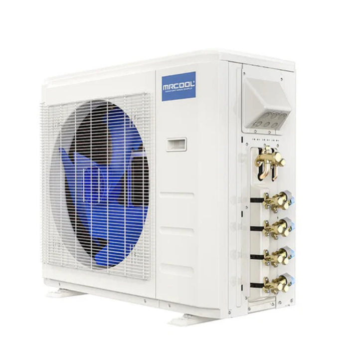 MRCOOL - DIY 5th Generation- 27,000 BTU 4-Zone Ductless Mini Split AC and Heat Pump with Ceiling Cassettes - SEER 23 (6K + 6K + 6K + 12K)  - 230V