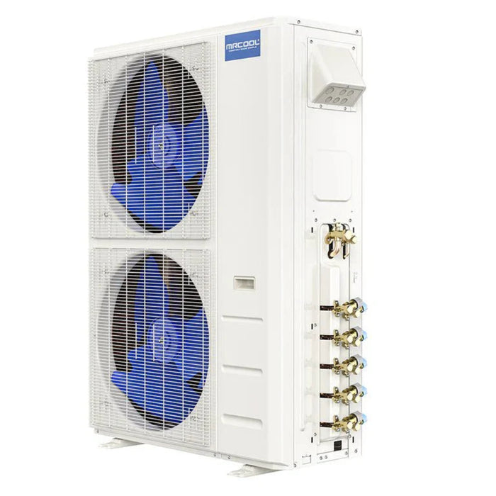 MRCOOL - DIY 5th Generation - 55,000 BTU 2-Zone Mini Split Air Conditioner and Heat Pump - SEER2 22 - (12K + 24K) - R454B - 230V