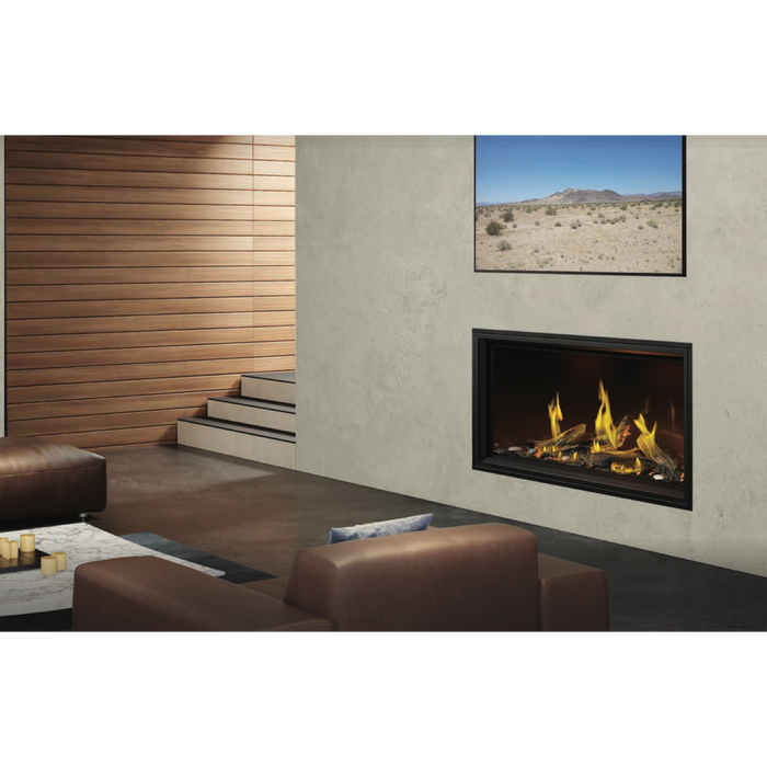 Napoleon - Tall Vector with Luminous Logs 62" Linear Direct Vent Gas Fireplace - 36,000 BTU