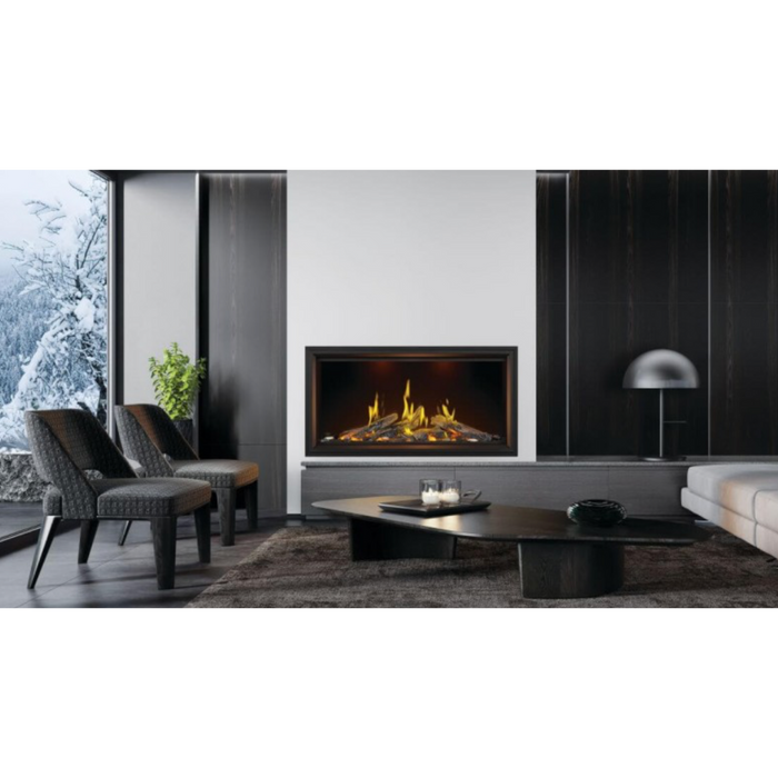 Napoleon - Tall Vector with Luminous Logs 62" Linear Direct Vent Gas Fireplace - 36,000 BTU