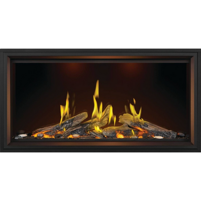 Napoleon - Tall Vector with Luminous Logs 62" Linear Direct Vent Gas Fireplace - 36,000 BTU