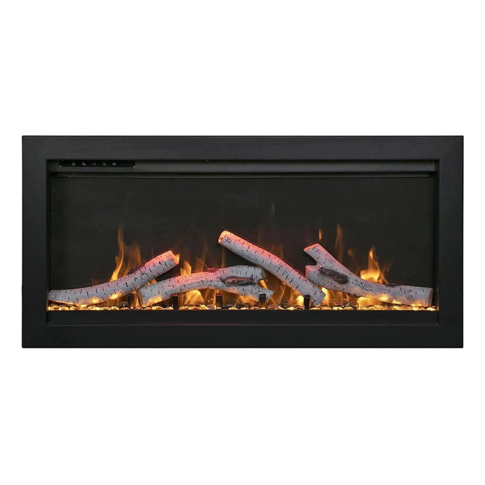 Amantii - Symmetry Smart Indoor / Outdoor Built In Electric Fireplace