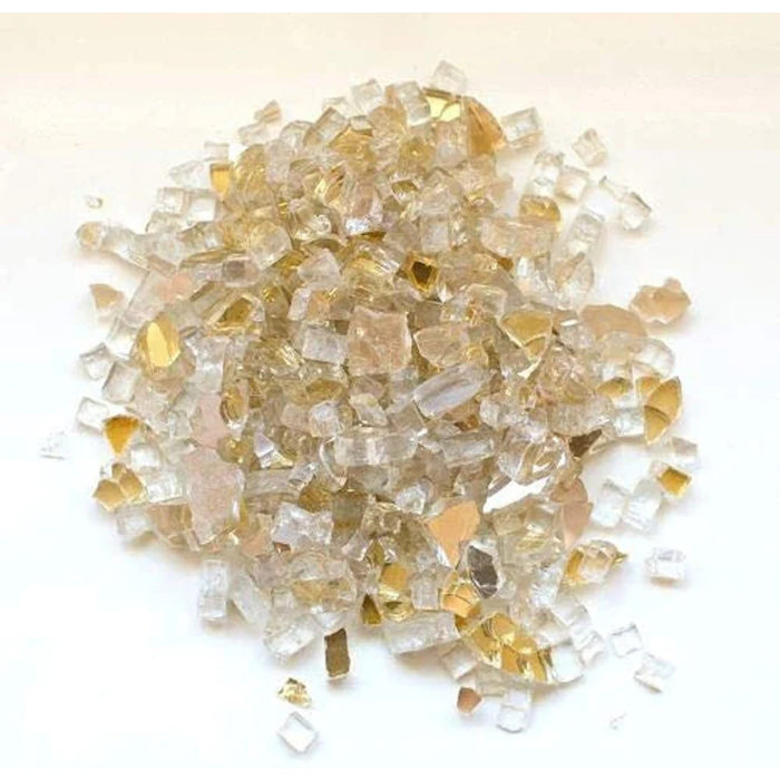 Amantii - 1/2" Champagne Reflective Fireglass - 5lbs