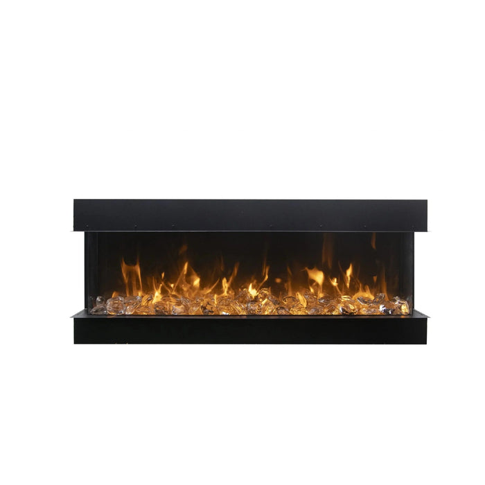 Amantii - True View Extra Tall & Extra Long Smart Indoor / Outdoor 3 Sided Built-in Electric Fireplace