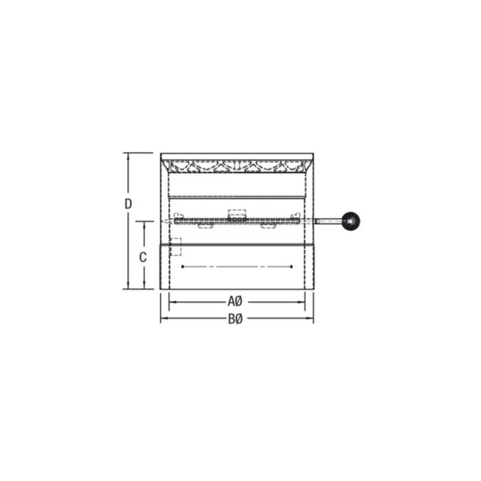 Drolet - 6" Vortex Double Wall Stove Pipe Section with Damper