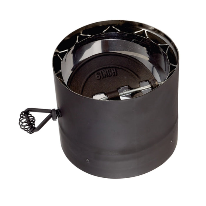 Drolet - 6" Vortex Double Wall Stove Pipe Section with Damper