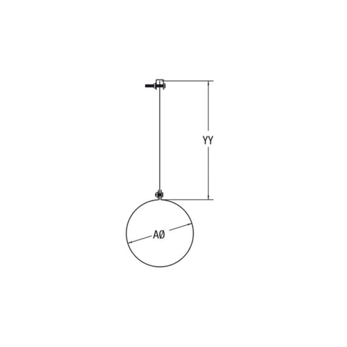 Drolet - 6" Vortex Double Wall Ceiling Hangar
