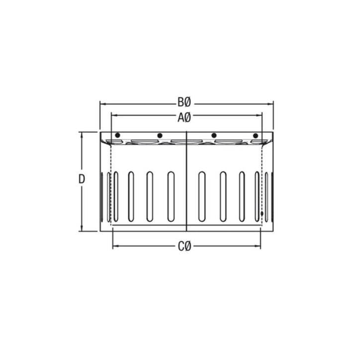Drolet - 6" Vortex Vented Stove Adapter