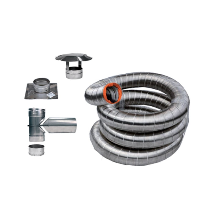 Drolet - 5"Ø X 25' Stainless Flex Liner Kit