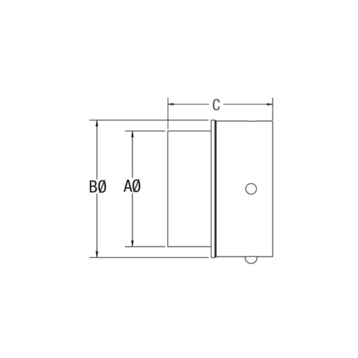 Drolet - 3" Pellet Stove Black Adapter