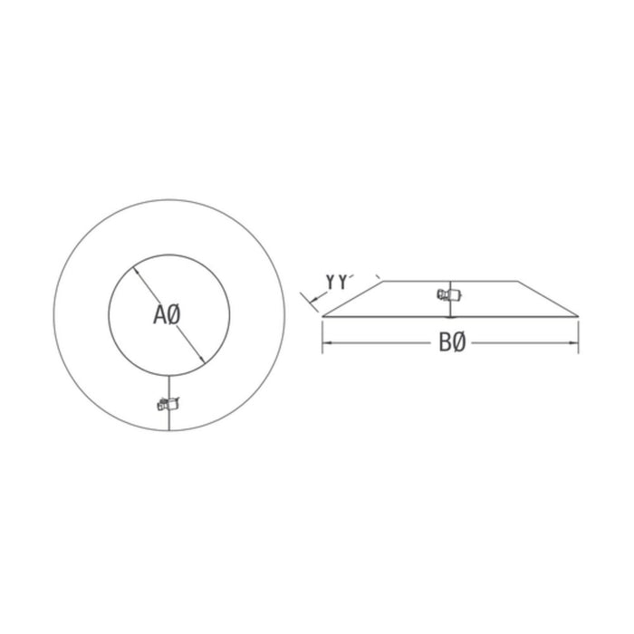 Drolet - 4" Pellet Storm Collar