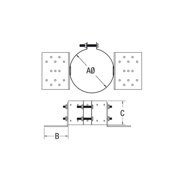 Drolet - Vortex 4" Pellet Roof Support