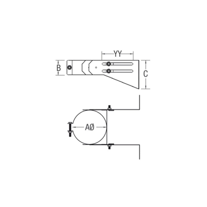 Drolet - Vortex 3" Pellet Wall Support