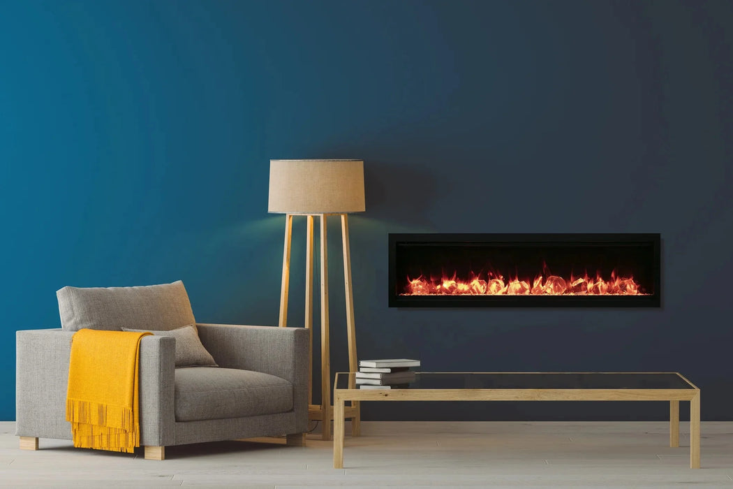 Amantii - Symmetry Smart Indoor / Outdoor Built In Electric Fireplace