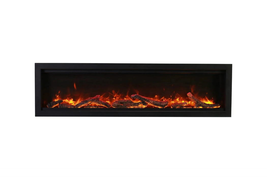 Amantii - Symmetry Smart Indoor / Outdoor Built In Electric Fireplace