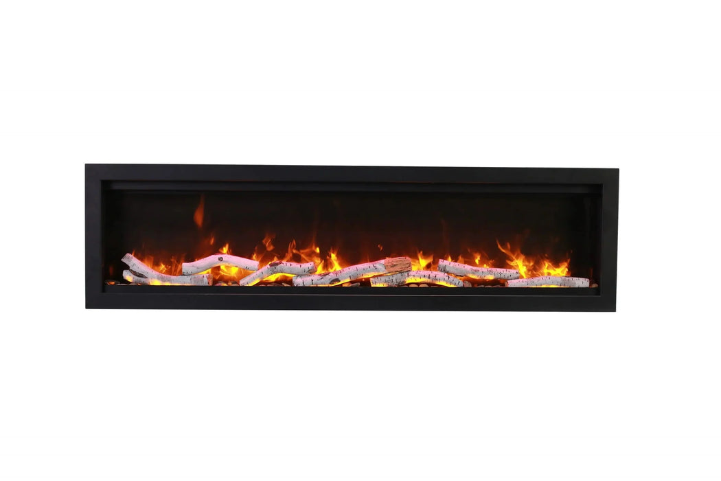 Amantii - Symmetry Smart Indoor / Outdoor Built In Electric Fireplace