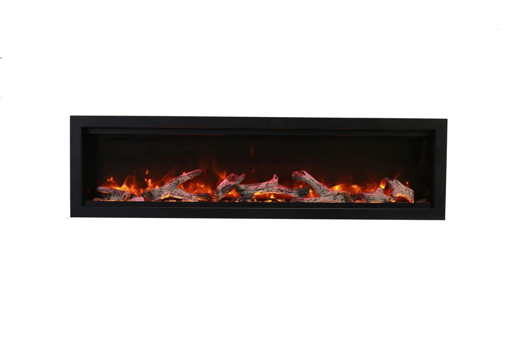 Amantii - Symmetry Smart Indoor / Outdoor Built In Electric Fireplace