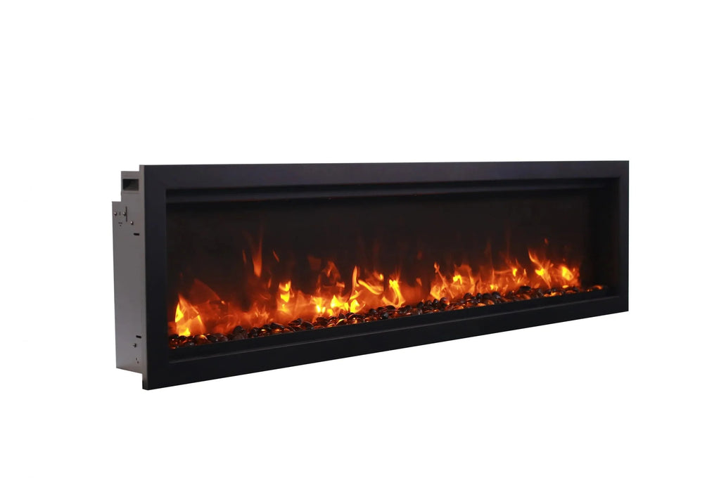 Amantii - Symmetry Smart Indoor / Outdoor Built In Electric Fireplace