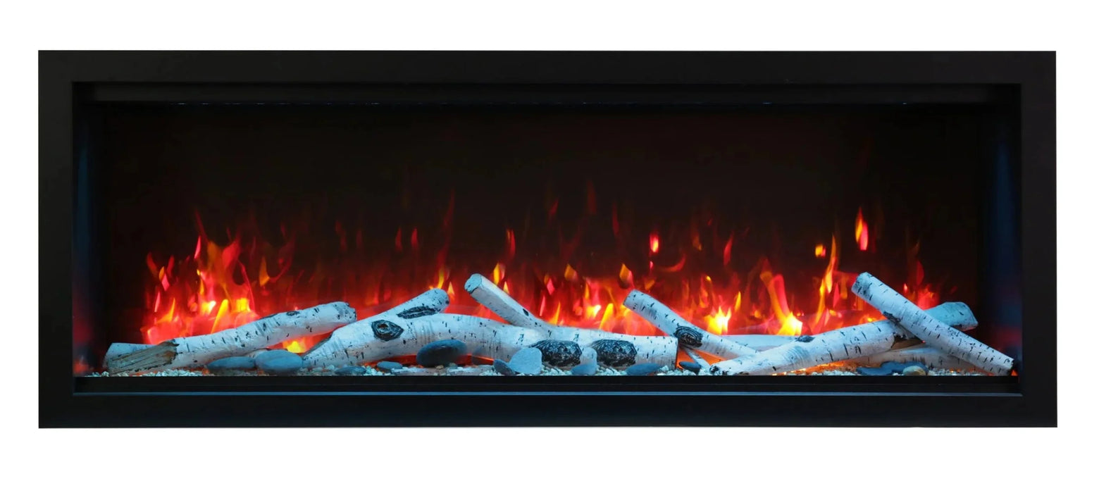 Amantii - Symmetry Xtra Tall Smart Indoor / Outdoor Built In Electric Fireplace