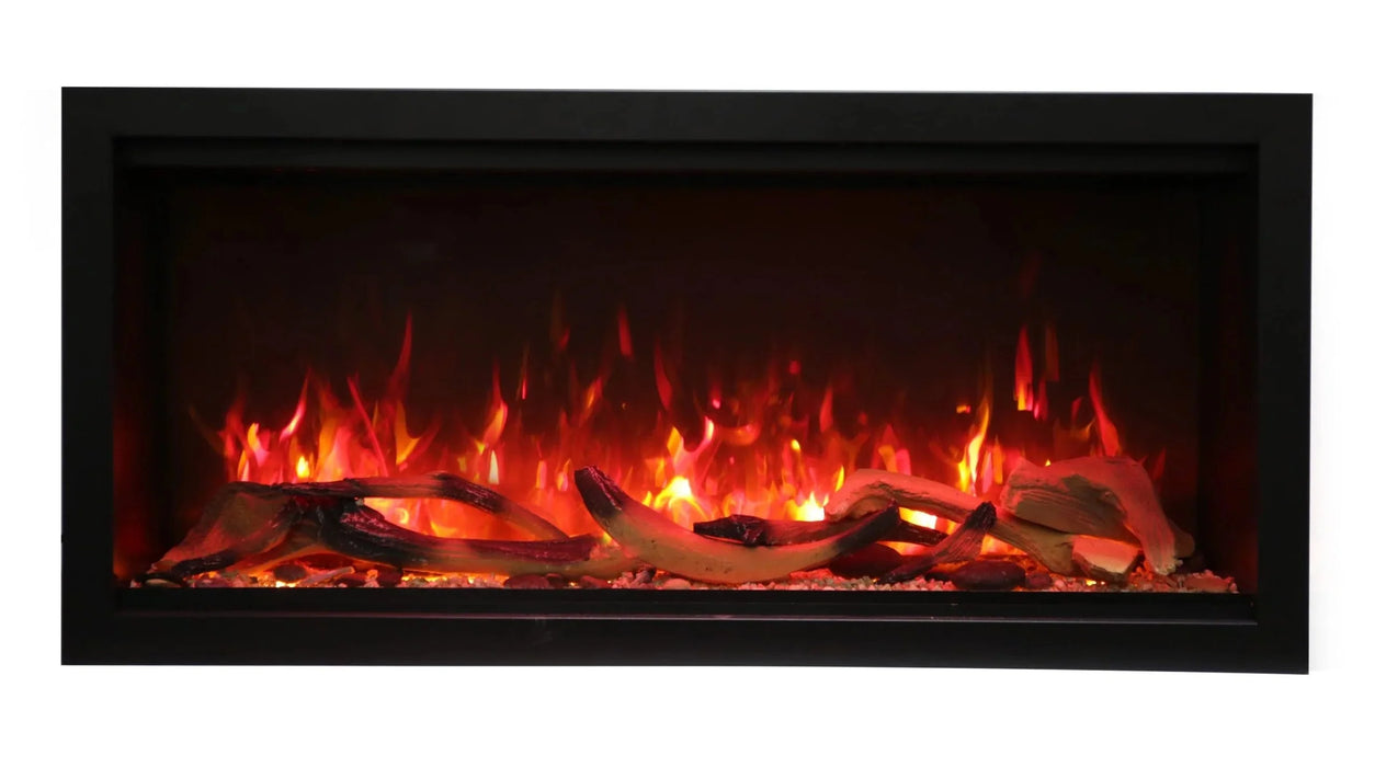 Amantii - Symmetry Xtra Tall Smart Indoor / Outdoor Built In Electric Fireplace