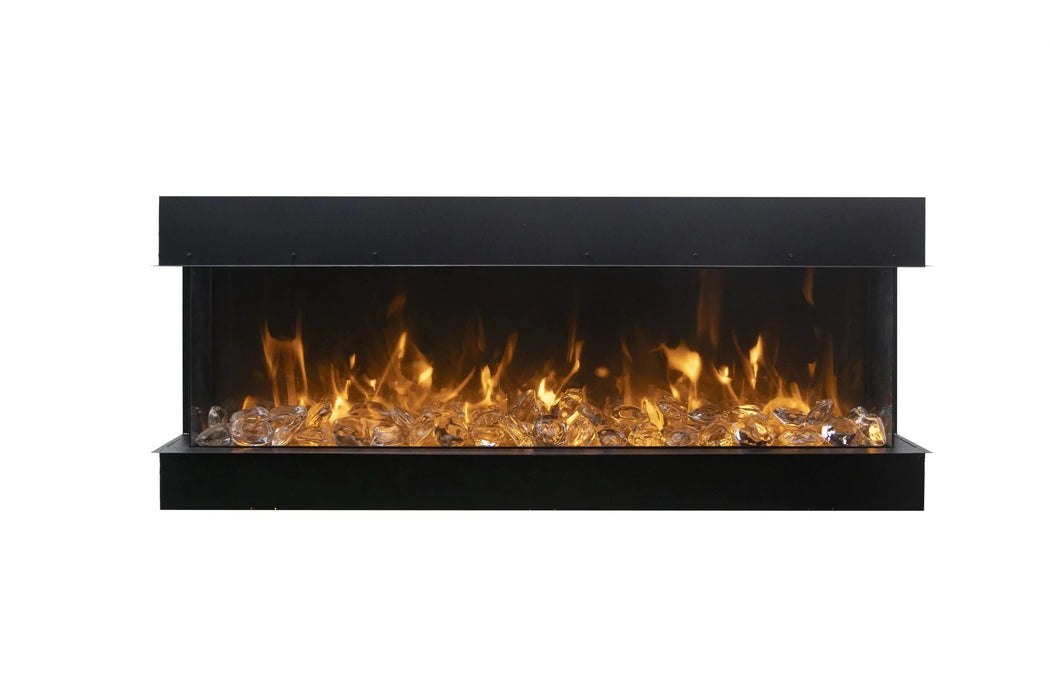 Amantii - Tru View XL Deep Smart Indoor / Outdoor 3 Sided Built-in Electric Fireplace