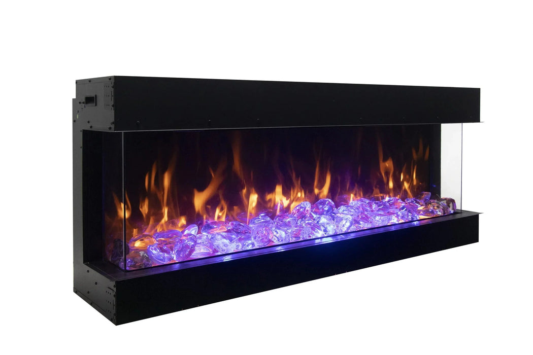 Amantii - Tru View XL Deep Smart Indoor / Outdoor 3 Sided Built-in Electric Fireplace