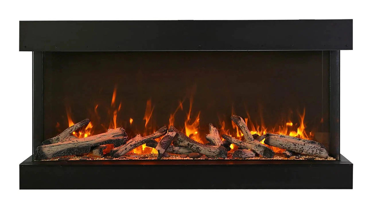 Amantii - True View Extra Tall & Extra Long Smart Indoor / Outdoor 3 Sided Built-in Electric Fireplace