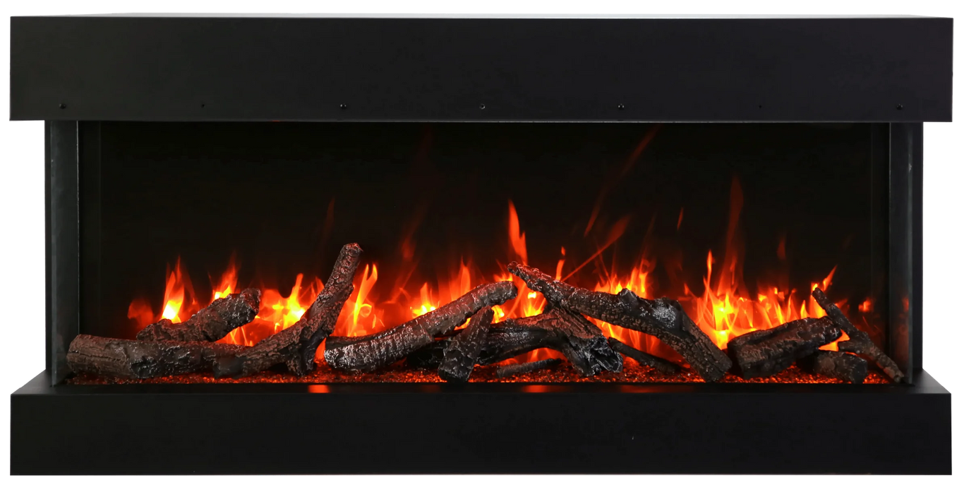 Amantii - True View Extra Tall & Extra Long Smart Indoor / Outdoor 3 Sided Built-in Electric Fireplace