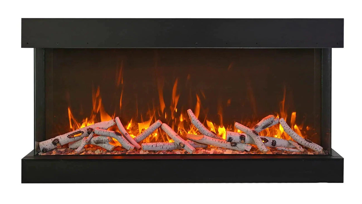 Amantii - True View Extra Tall & Extra Long Smart Indoor / Outdoor 3 Sided Built-in Electric Fireplace