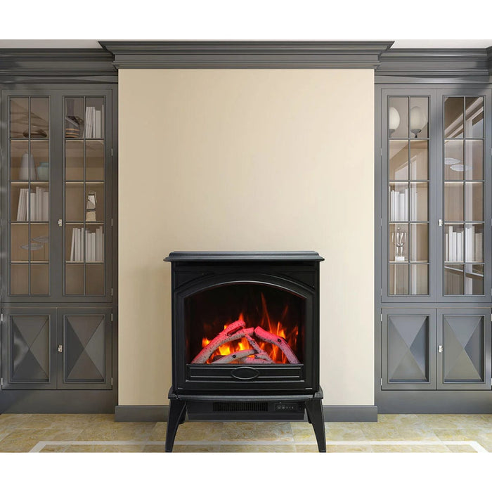 Sierra Flame - 28" Cast Iron Freestanding Electric Stove - 1500W