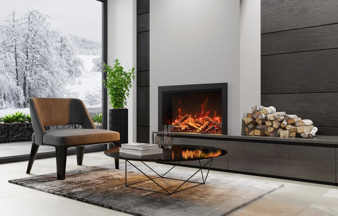 Amantii - 48" Traditional Smart Indoor / Outdoor Electric Fireplace Insert